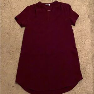 Burgundy dress